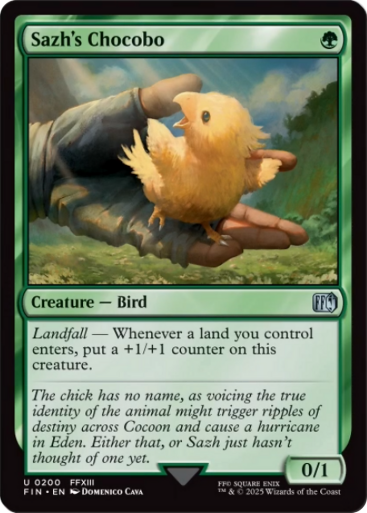 Sazh's Chocobo [FINAL FANTASY] | Odin's Place