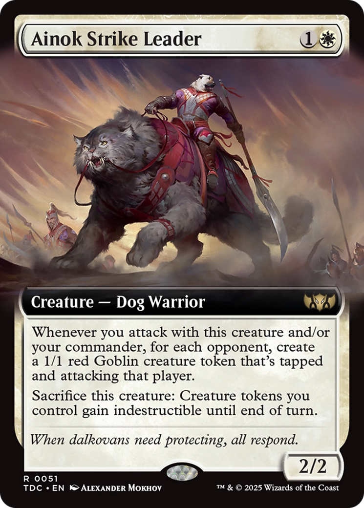 Ainok Strike Leader (Extended Art) [Tarkir: Dragonstorm Commander] | Odin's Place