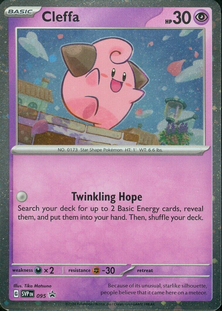 Cleffa (095) (Cosmos Foil) [Scarlet & Violet: Black Star Promos] | Odin's Place