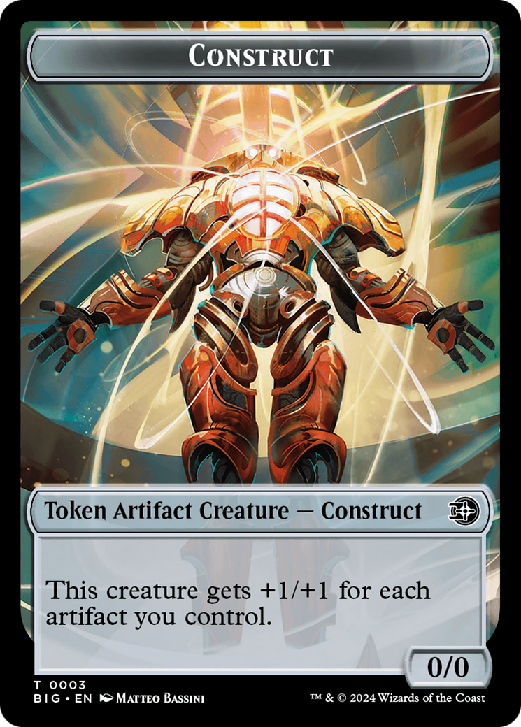 Treasure // Construct Double-Sided Token [Outlaws of Thunder Junction Tokens] | Odin's Place