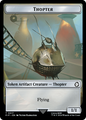 Treasure (0018) // Thopter Double-Sided Token [Fallout Tokens] | Odin's Place