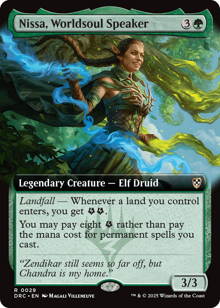 Nissa, Worldsoul Speaker (Extended Art) [Aetherdrift Commander] | Odin's Place
