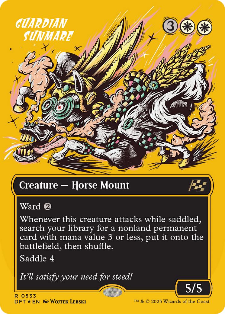 Guardian Sunmare (Borderless) (First-Place Foil) [Aetherdrift] | Odin's Place