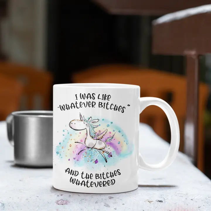 The Geek Boutique: Unicorns, Rainbows & Bitches - Snarky 15 oz. Ceramic Mug | Odin's Place