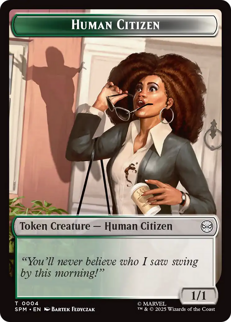 Copy // Human Citizen Double-Sided Token [Marvel's Spider-Man Tokens] | Odin's Place