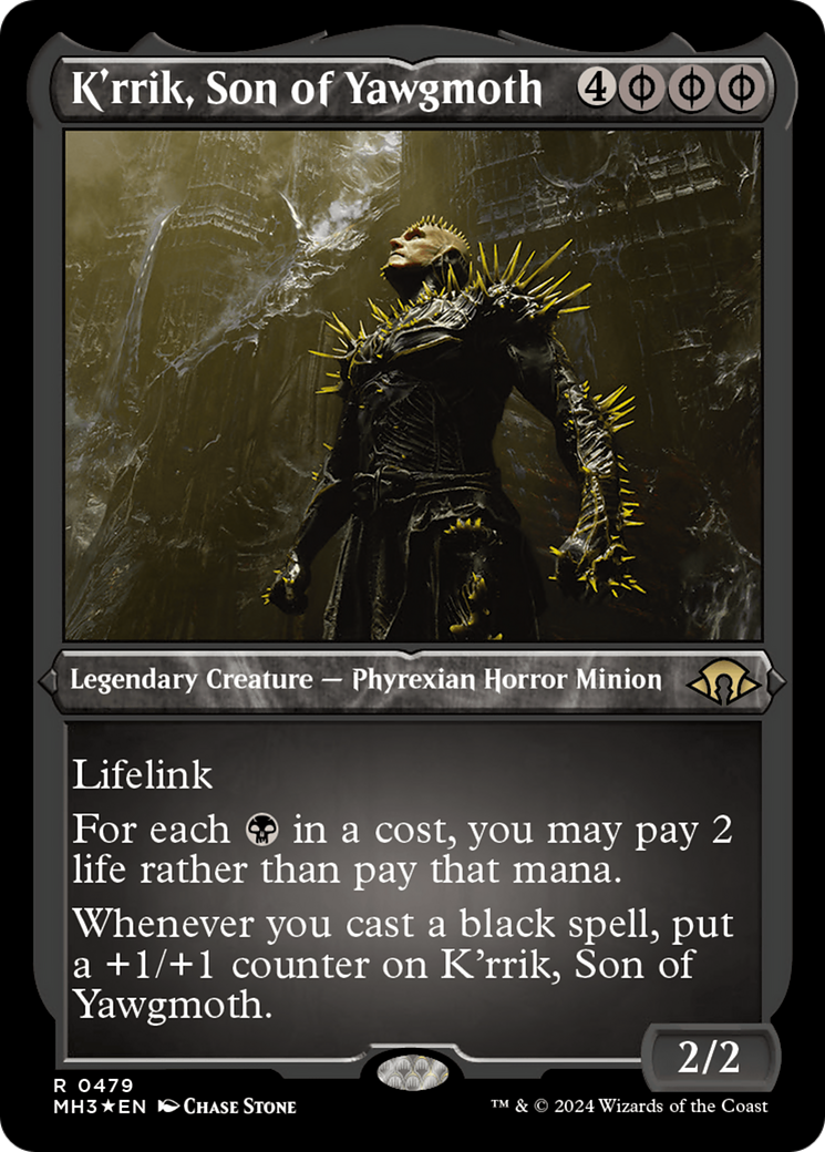 K'rrik, Son of Yawgmoth (Foil Etched) [Modern Horizons 3] | Odin's Place