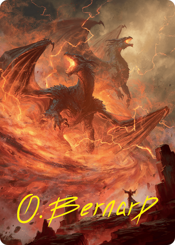 Rite of the Dragoncaller Art Card (38/54) (Gold-Stamped Signature) [Foundations Art Series] | Odin's Place
