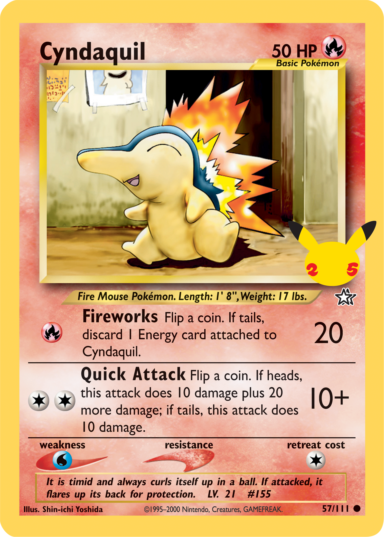 Cyndaquil (57/111) (Jumbo Card) [First Partner Pack] | Odin's Place