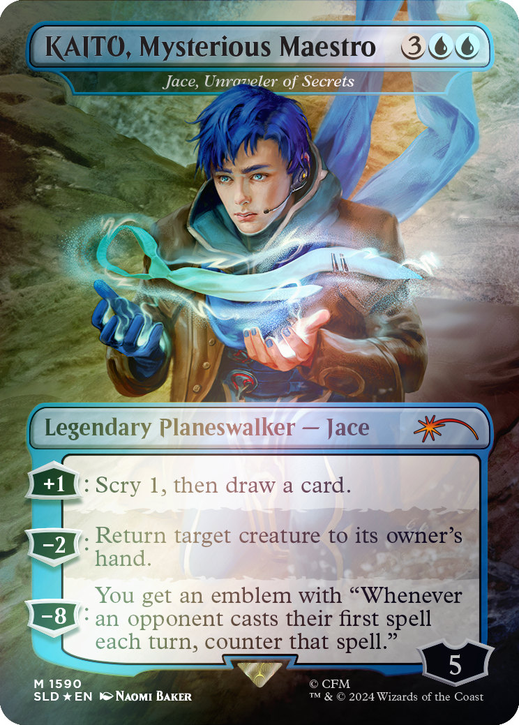 KAITO, Mysterious Maestro - Jace, Unraveler of Secrets (Rainbow Foil) [Secret Lair Drop Series] | Odin's Place