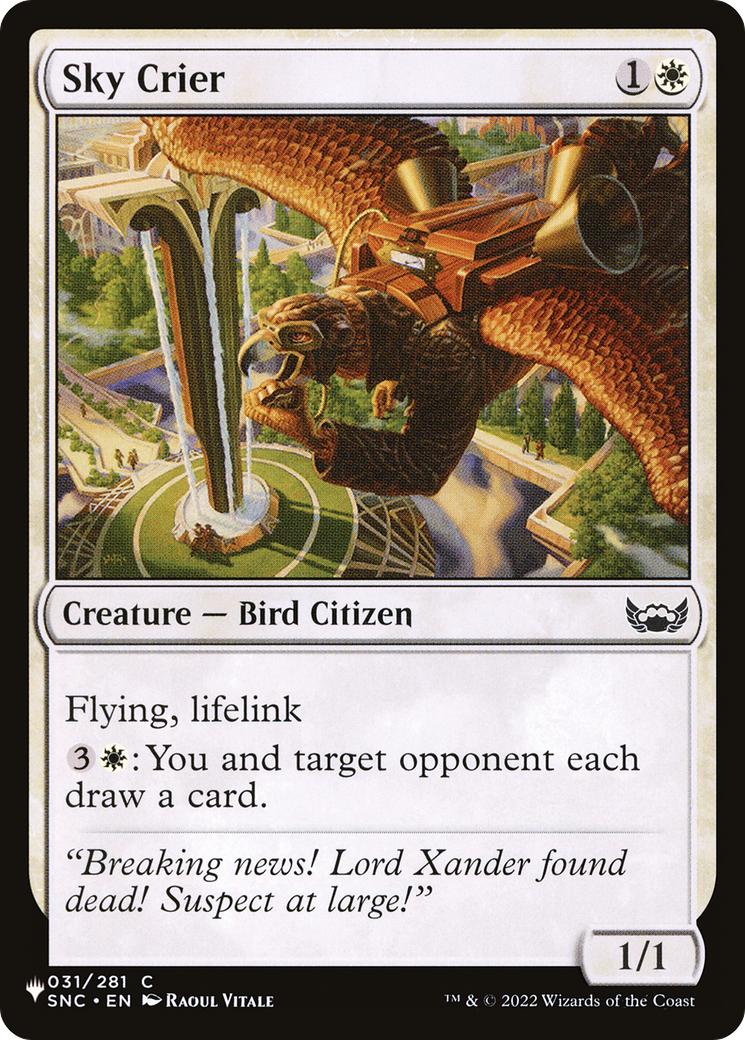Sky Crier [The List] | Odin's Place