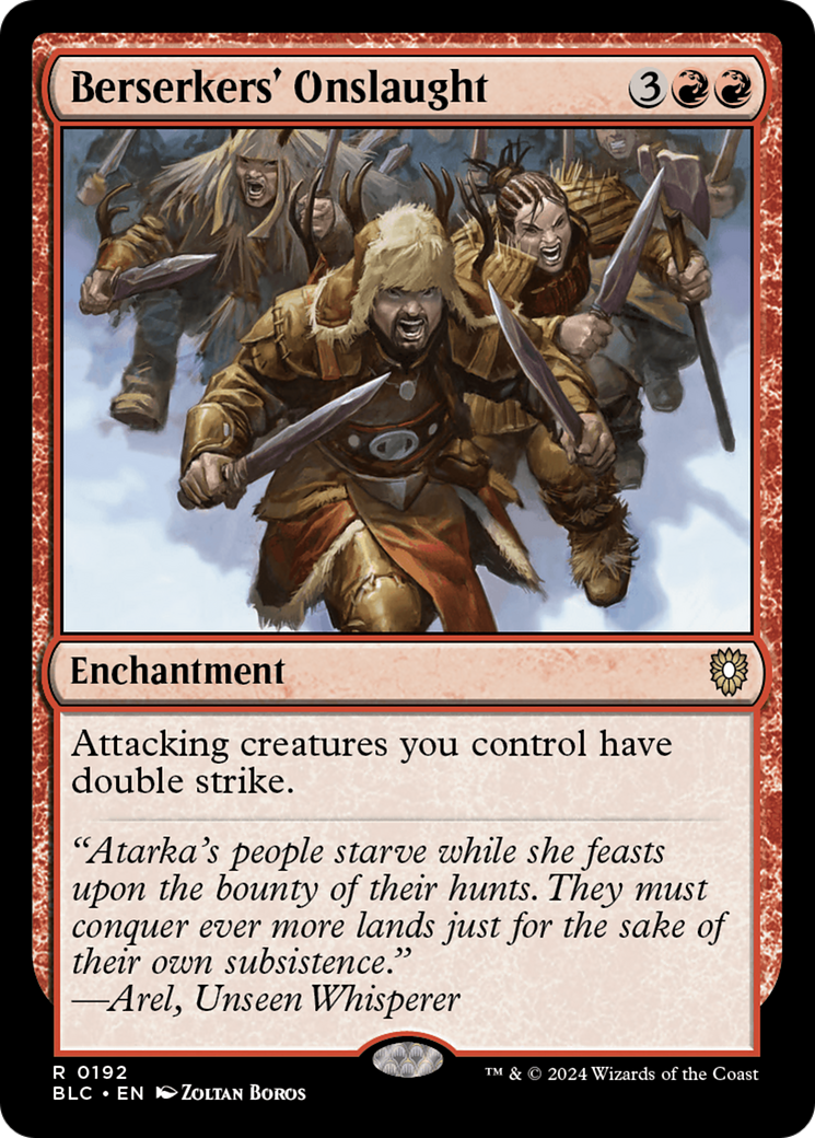 Berserkers' Onslaught [Bloomburrow Commander] | Odin's Place