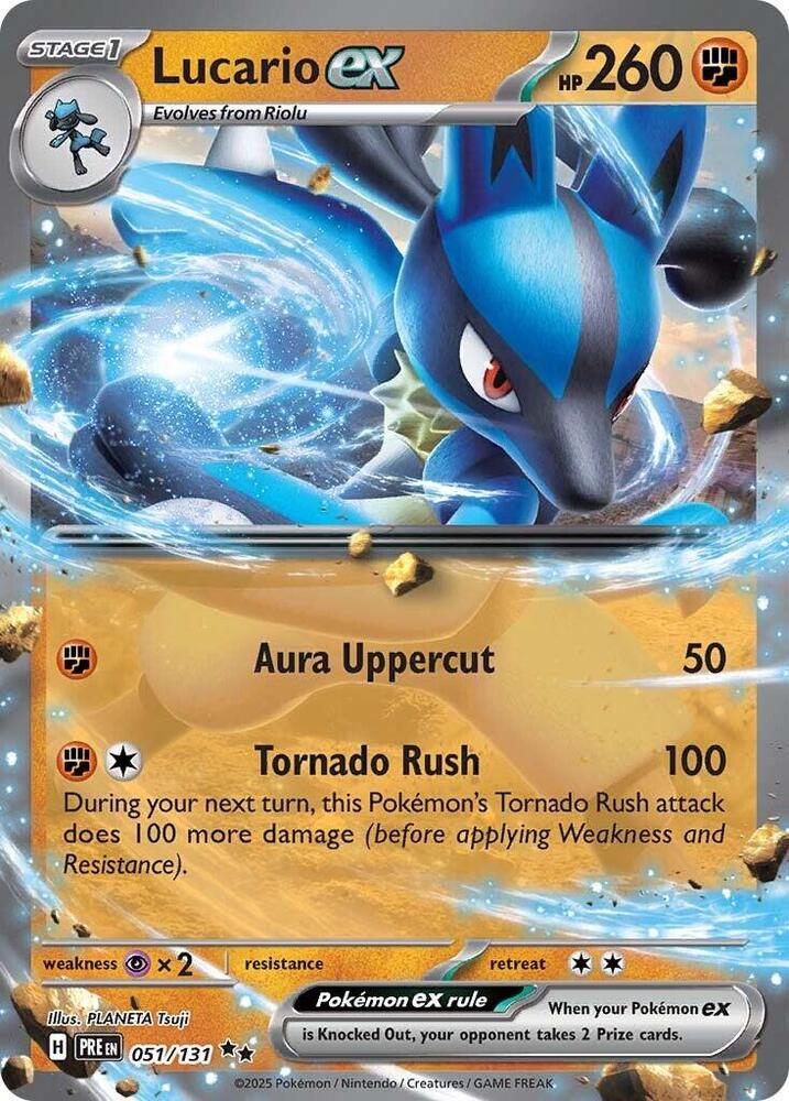 Lucario ex (051/131) [Scarlet & Violet: Prismatic Evolutions] | Odin's Place