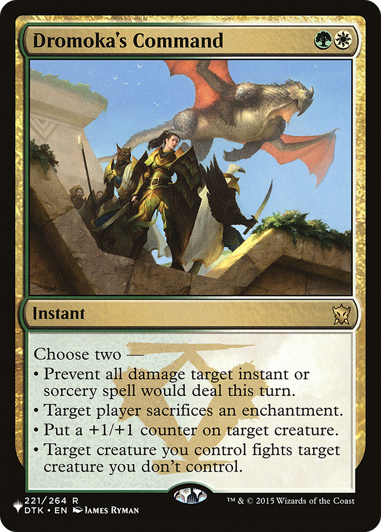 Dromoka's Command [The List] | Odin's Place