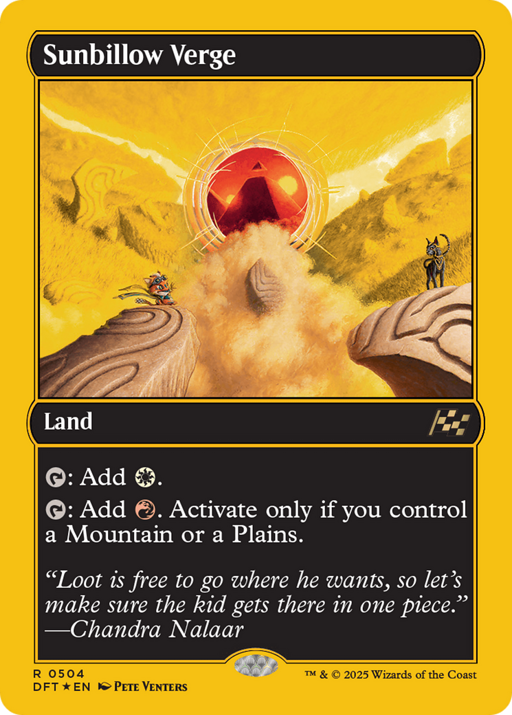 Sunbillow Verge (First-Place Foil) [Aetherdrift] | Odin's Place