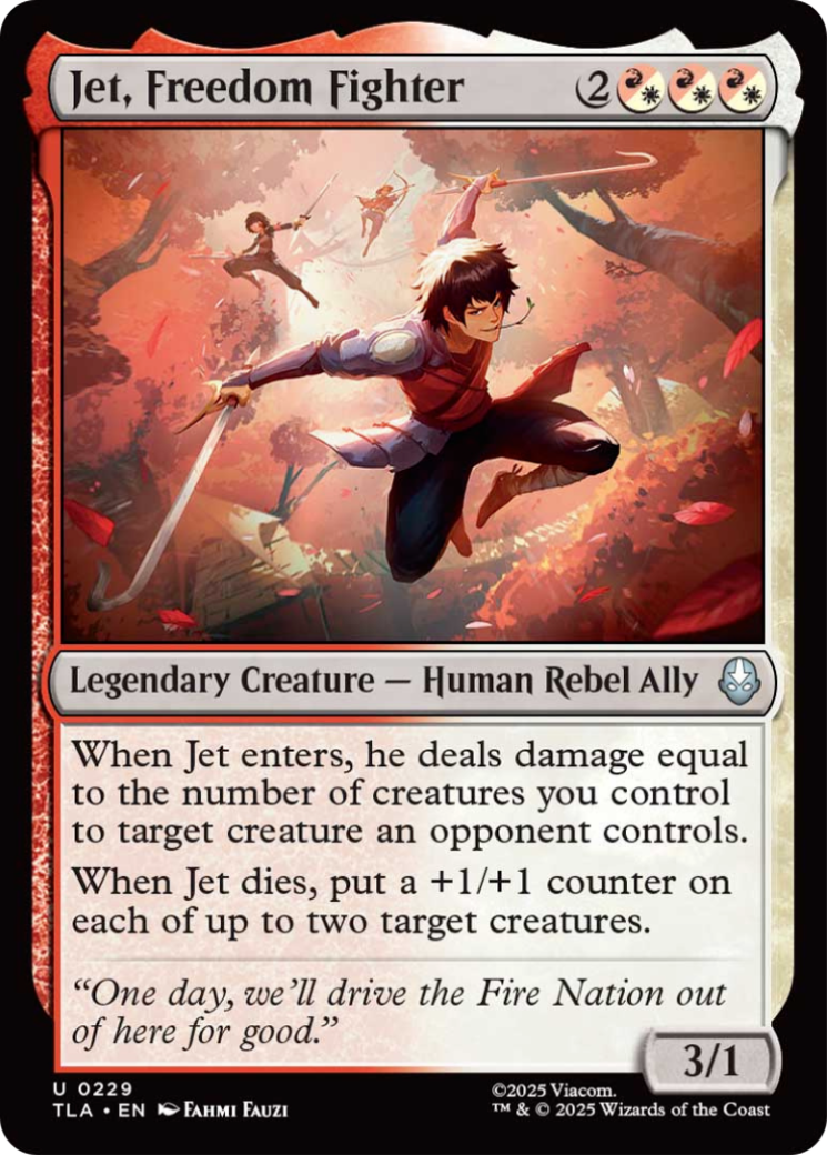 Jet, Freedom Fighter [Avatar: The Last Airbender] | Odin's Place