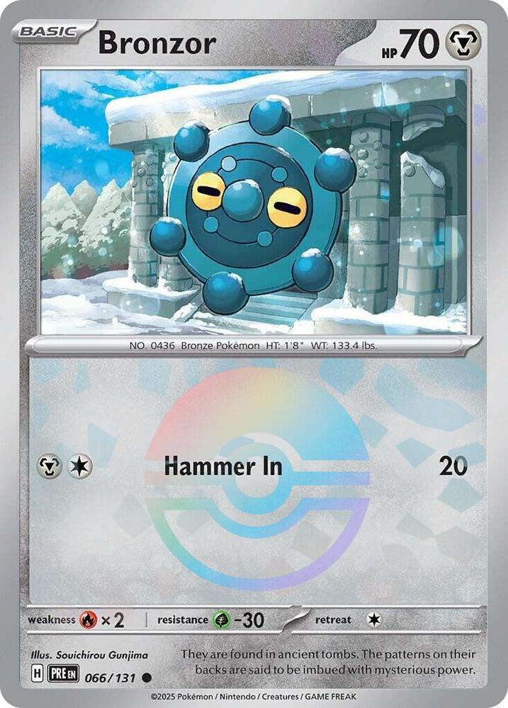 Bronzor (066/131) (Poke Ball Pattern) [Scarlet & Violet: Prismatic Evolutions] | Odin's Place