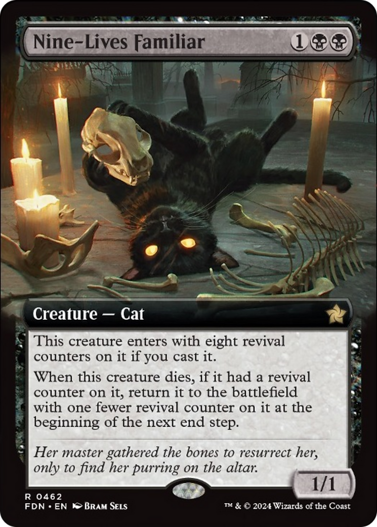 Nine-Lives Familiar (Extended Art) [Foundations] | Odin's Place