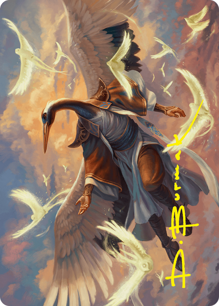 Kykar, Zephyr Awakener Art Card (16/54) (Gold-Stamped Signature) [Foundations Art Series] | Odin's Place