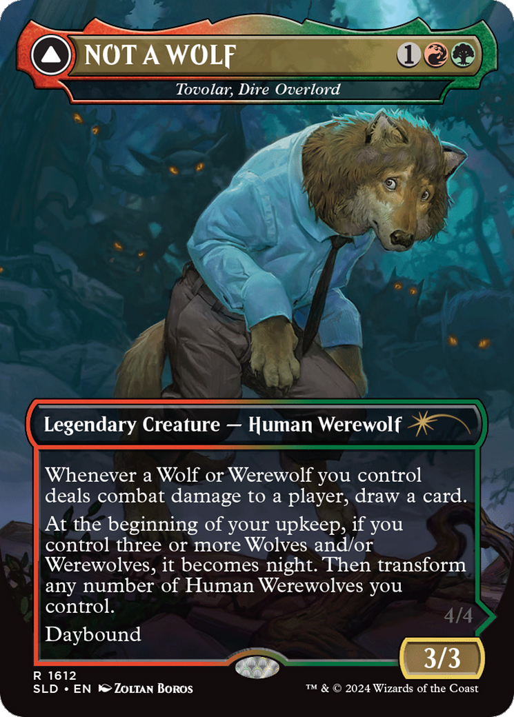 NOT A WOLF - Tovolar, Dire Overlord [Secret Lair Drop Series] | Odin's Place