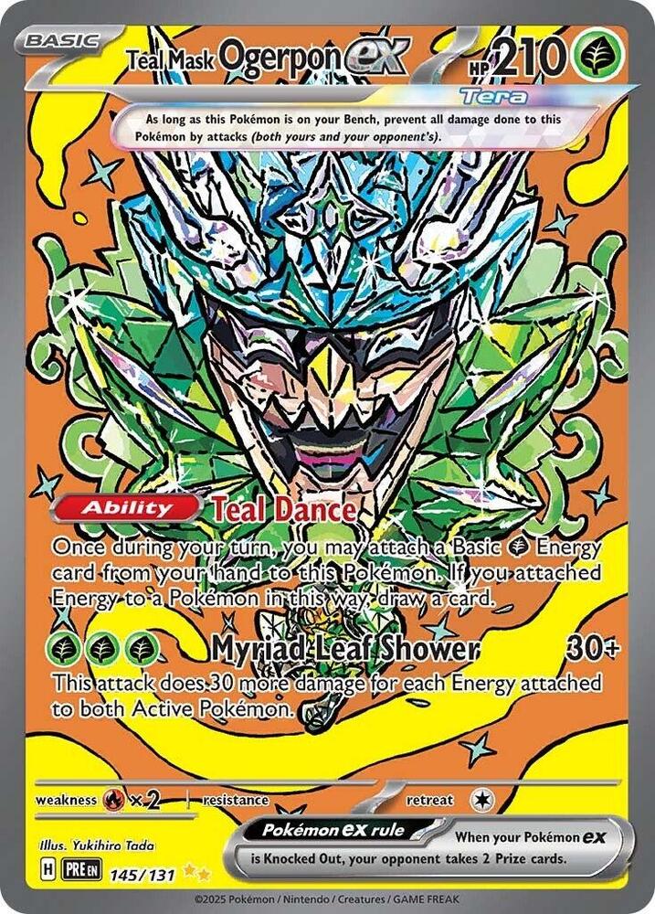 Teal Mask Ogerpon ex (145/131) [Scarlet & Violet: Prismatic Evolutions] | Odin's Place