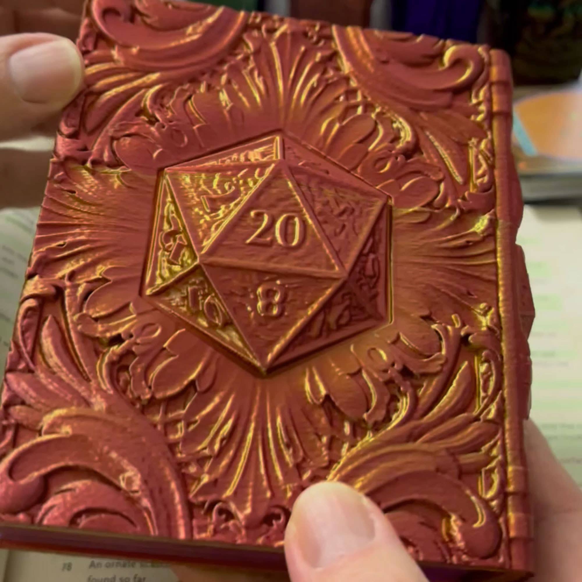 D20 Storage Tome for TTRPG, MTG, Pokemon, D&D Gaming! | Odin's Place