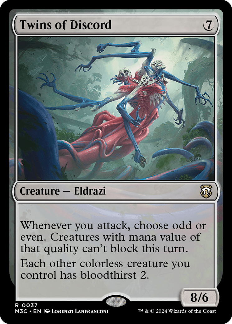 Twins of Discord (Ripple Foil) [Modern Horizons 3 Commander] | Odin's Place