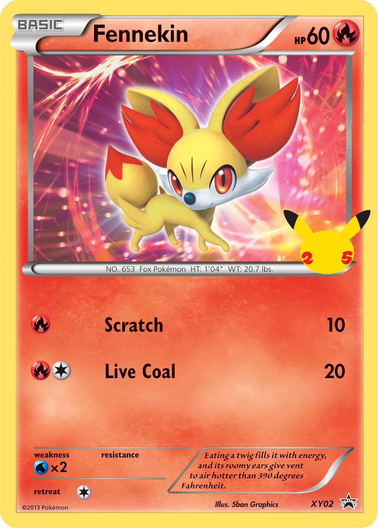 Fennekin (XY02) (Jumbo Card) [First Partner Pack] | Odin's Place