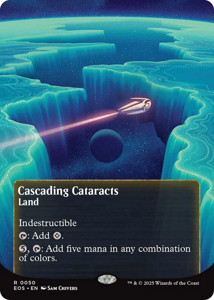 Cascading Cataracts Art Card (50/54) [Edge of Eternities Art Series] | Odin's Place