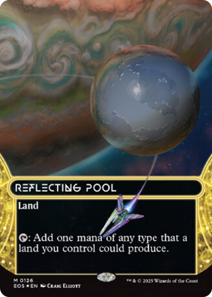 Reflecting Pool (0126) (Borderless) (Galaxy Foil) [Edge of Eternities: Stellar Sights] | Odin's Place