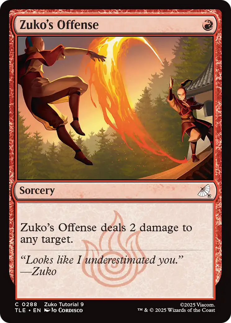 Zuko's Offense (0288) [Avatar: The Last Airbender: Eternal-Legal] | Odin's Place