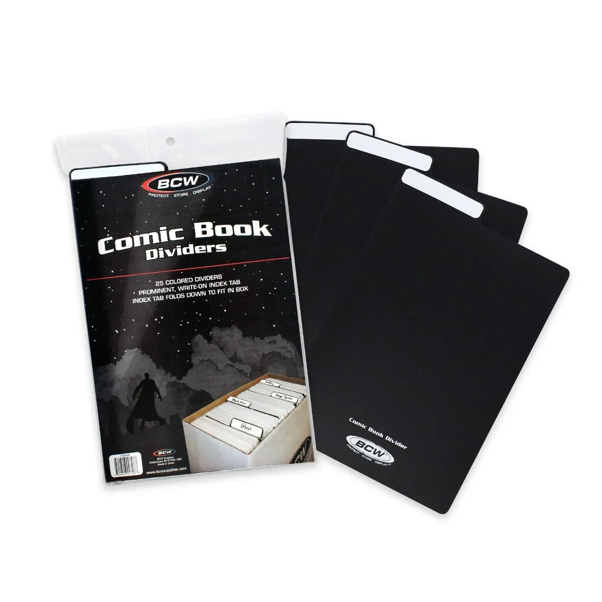 BCW Comic Book Dividers - Black | Odin's Place