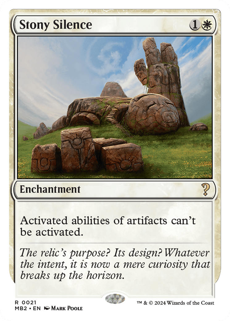 Stony Silence (White Border) [Mystery Booster 2] | Odin's Place