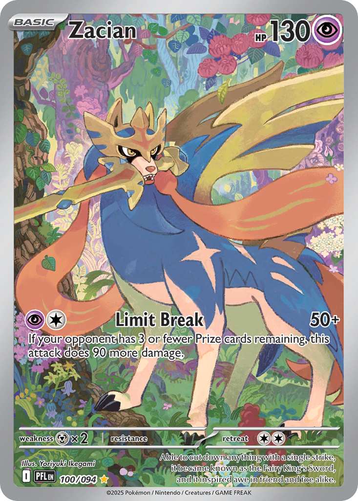 Zacian (100/094) [Mega Evolution: Phantasmal Flames] | Odin's Place