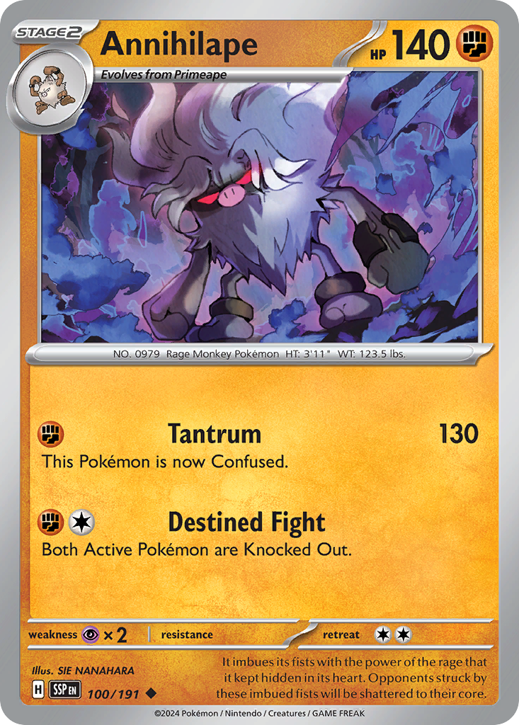 Annihilape (100/191) [Scarlet & Violet: Surging Sparks] | Odin's Place