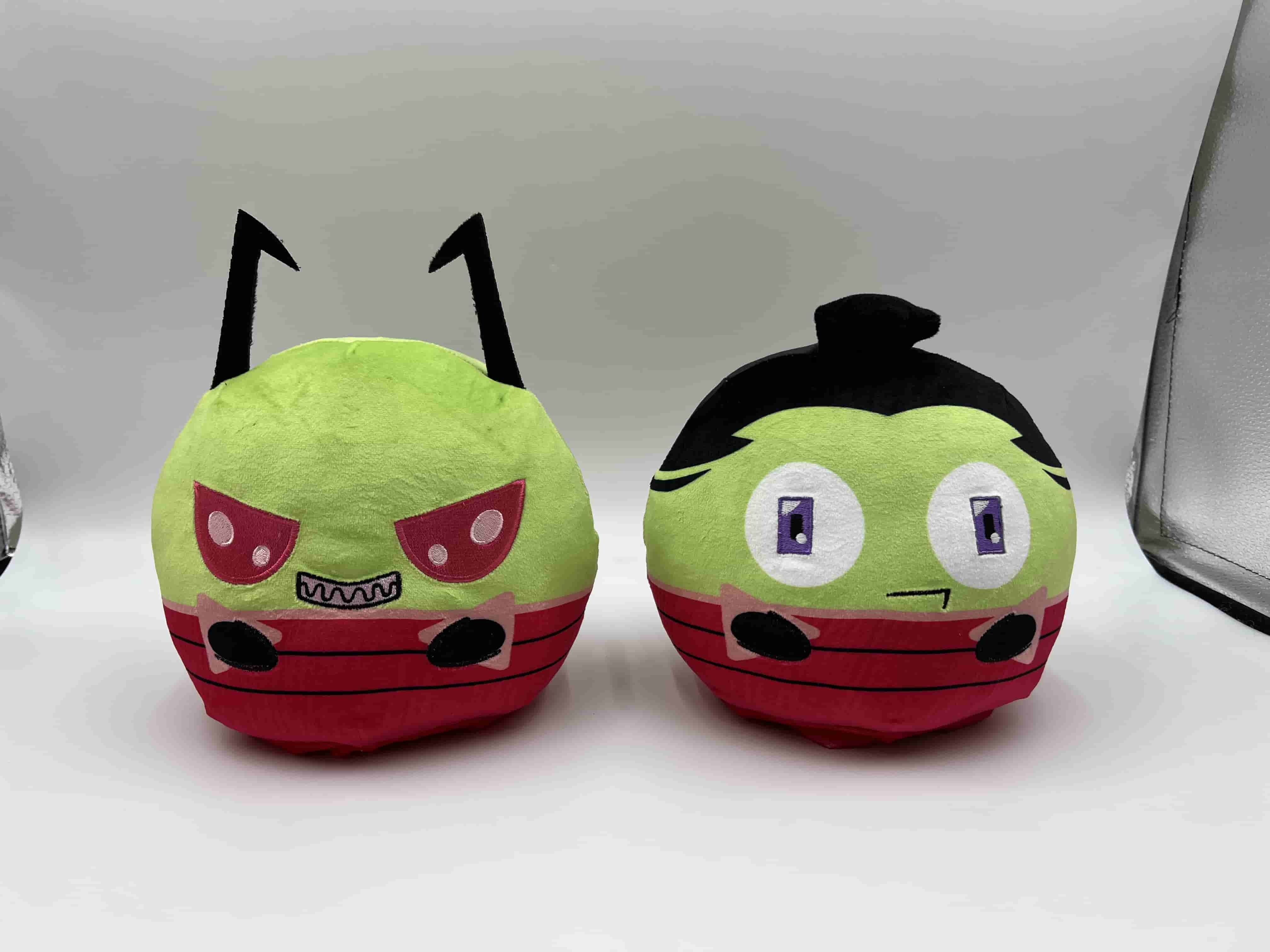 Plushiverse: Reversible Plushie 6in - Invader Zim + Human Disguise [Smug + Worried] [Green + Green] | Odin's Place
