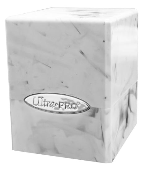 Marble Satin Cube - White / Black | Odin's Place