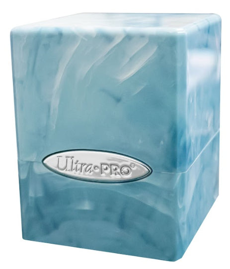 Marble Satin Cube - Light Blue / White | Odin's Place