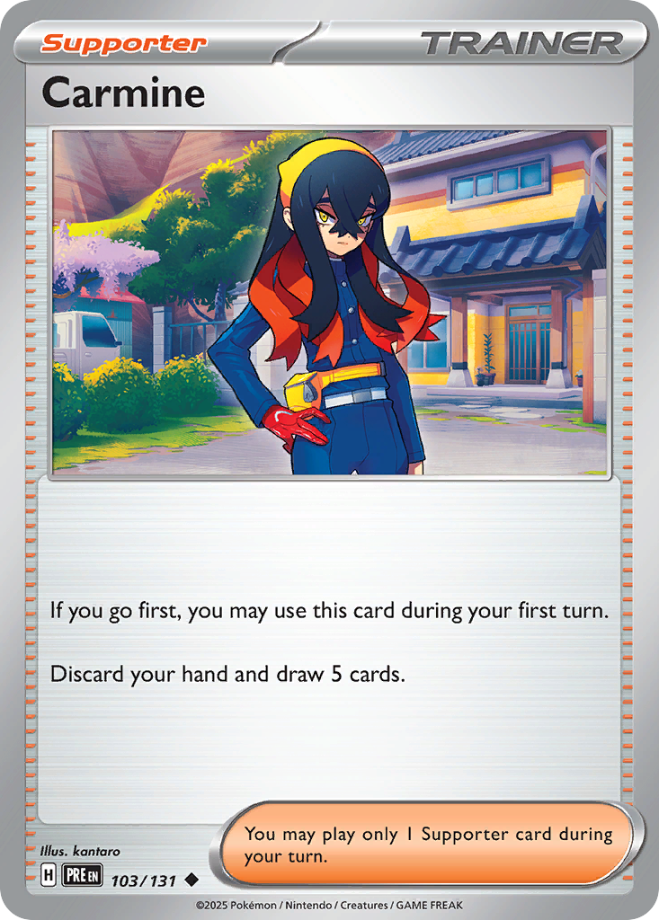 Carmine (103/131) (Poke Ball Pattern) [Scarlet & Violet: Prismatic Evolutions] | Odin's Place