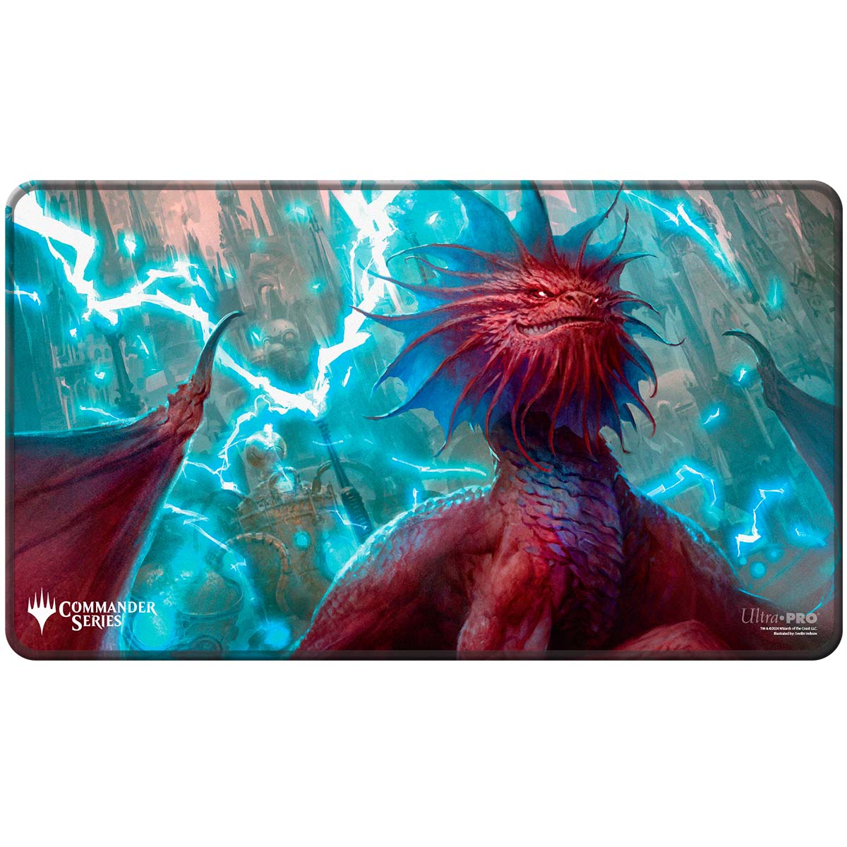 Magic the Gathering CCG: Commander Series - Release 3 - Enemy Color - Q3 2024 Stitched Edge Playmat Niv-Mizzet | Odin's Place