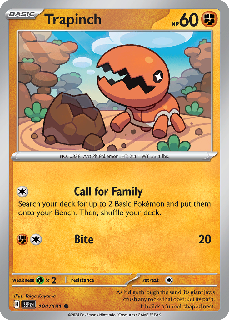 Trapinch (104/191) [Scarlet & Violet: Surging Sparks] | Odin's Place