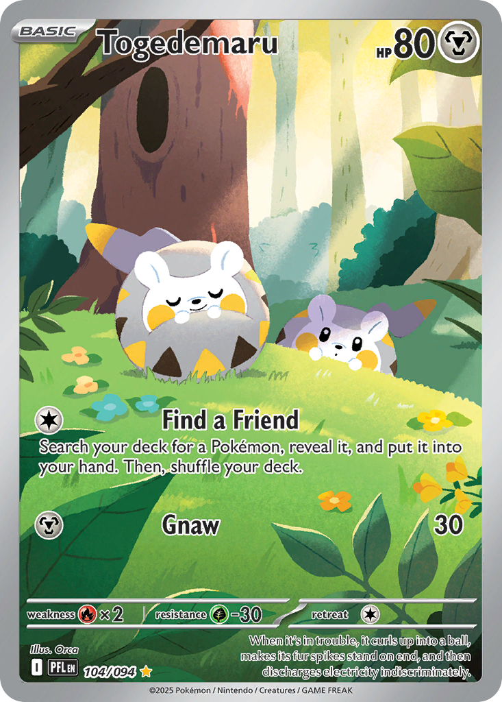 Togedemaru (104/094) [Mega Evolution: Phantasmal Flames] | Odin's Place