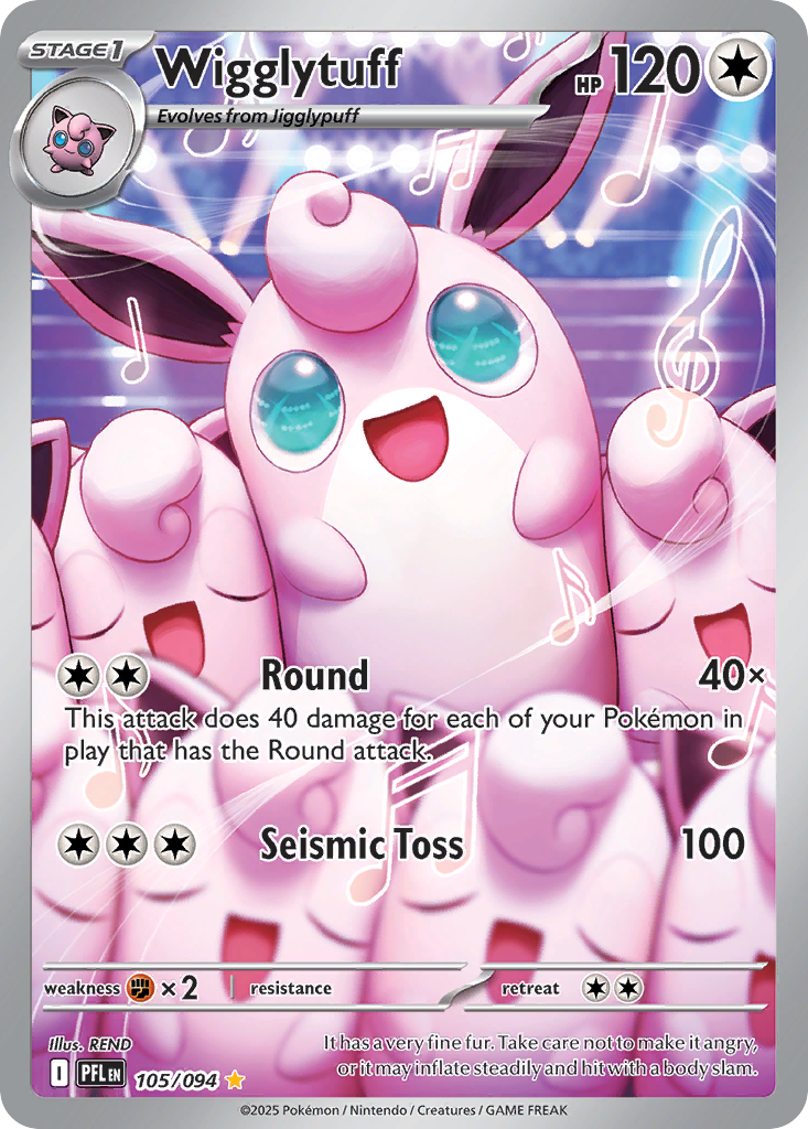 Wigglytuff (105/094) [Mega Evolution: Phantasmal Flames] | Odin's Place