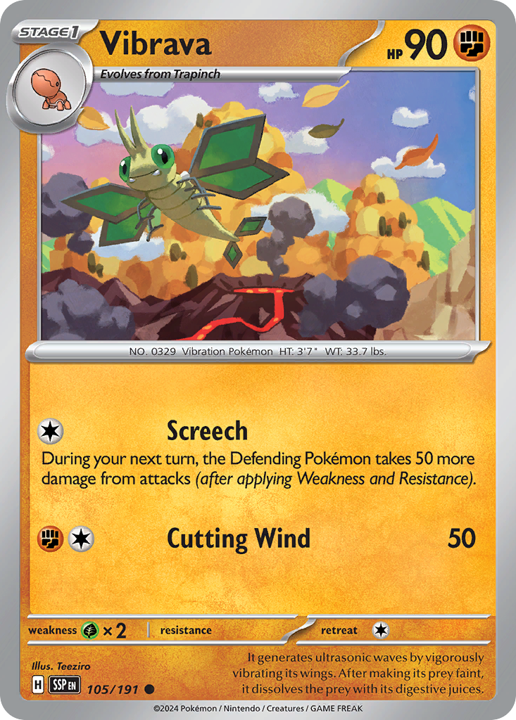 Vibrava (105/191) [Scarlet & Violet: Surging Sparks] | Odin's Place