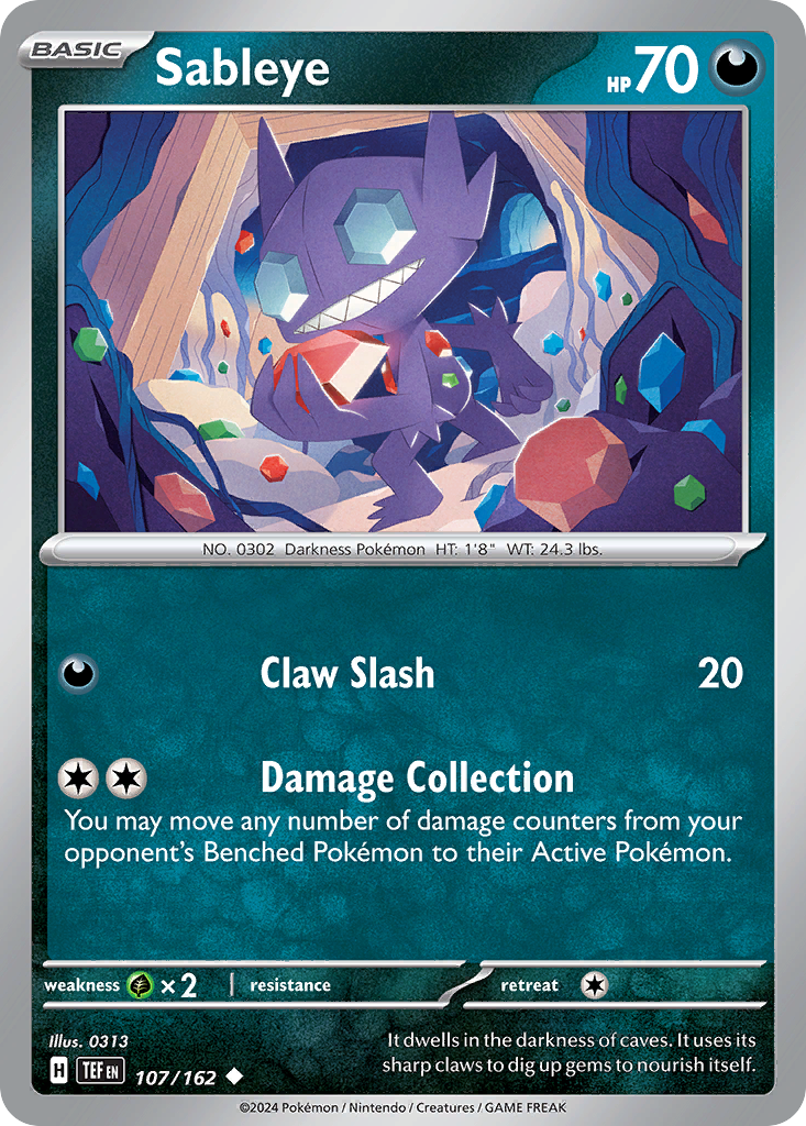 Sableye (107/162) [Scarlet & Violet: Temporal Forces] | Odin's Place