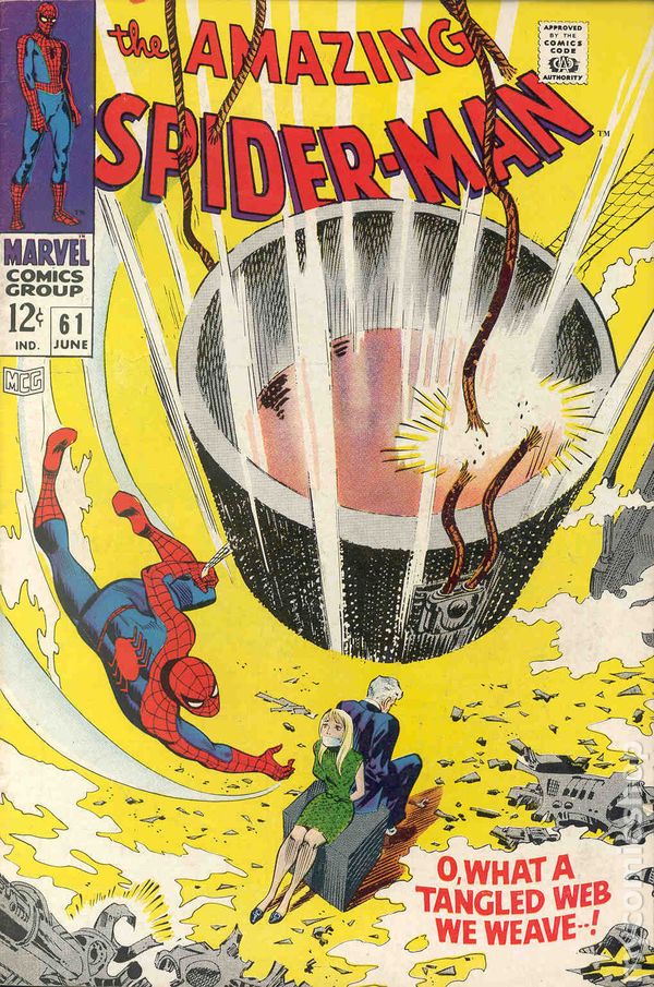 Amazing Spider-Man 61 VGF Romita Heck! Gwen! MJ! Kingpin 1968 Marvel Comics | Odin's Place