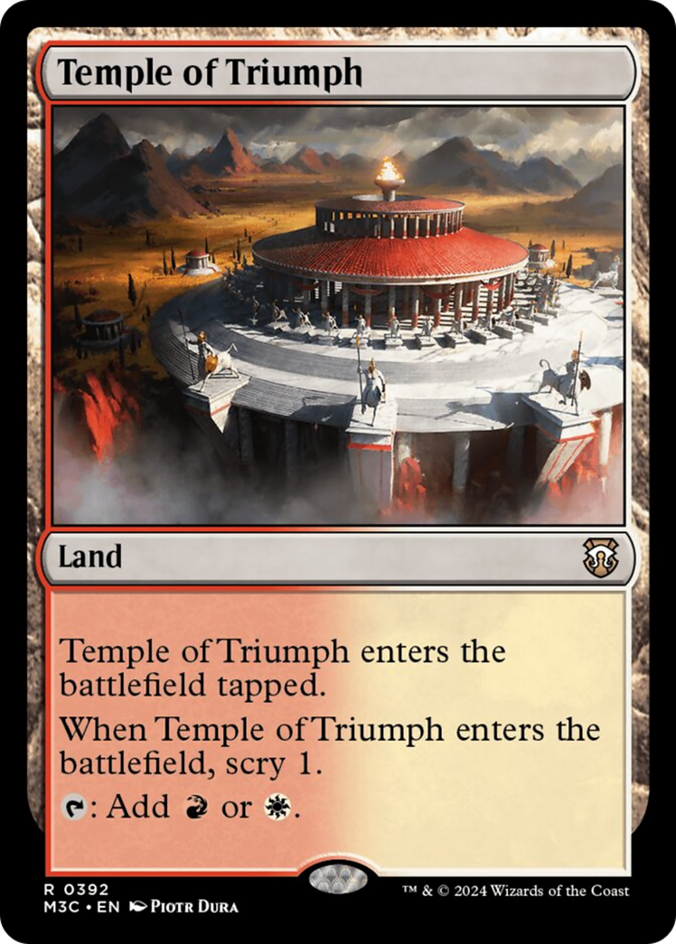 Temple of Triumph (Ripple Foil) [Modern Horizons 3 Commander] | Odin's Place