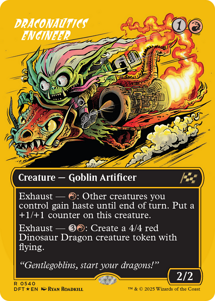 Draconautics Engineer (Borderless) (First-Place Foil) [Aetherdrift] | Odin's Place