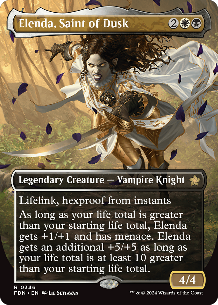 Elenda, Saint of Dusk (Borderless) [Foundations] | Odin's Place