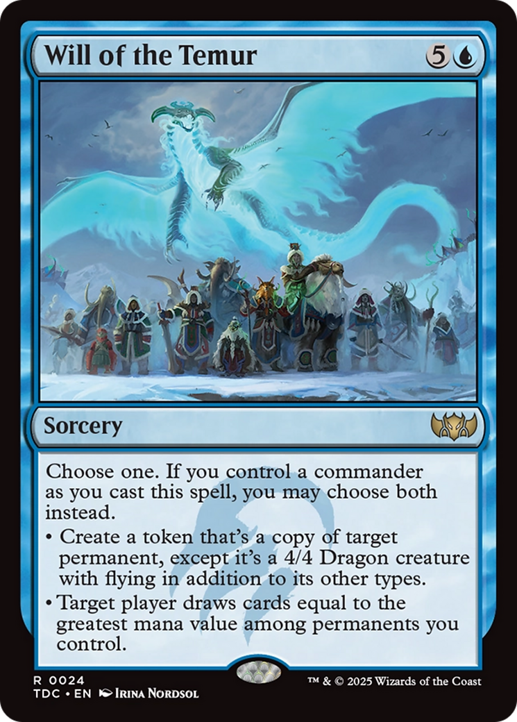 Will of the Temur [Tarkir: Dragonstorm Commander] | Odin's Place