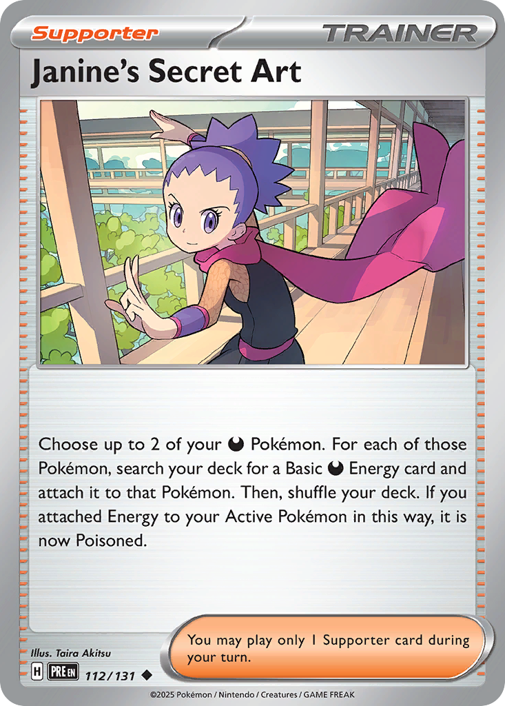 Janine's Secret Art (112/131) (Poke Ball Pattern) [Scarlet & Violet: Prismatic Evolutions] | Odin's Place